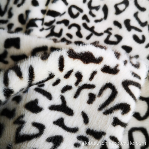 Polyester Faux Fox Fur Printed Polyester Home Textile Supplier